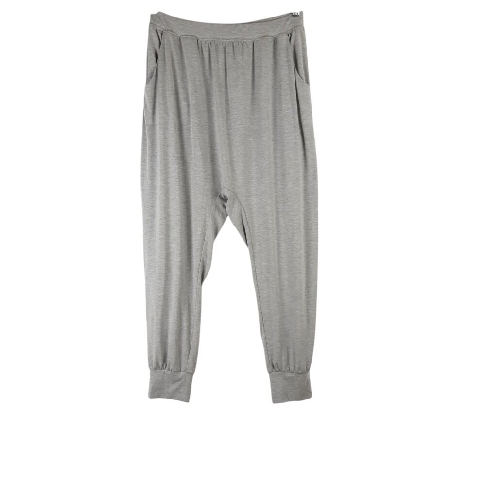 Spiritual Gangster Gray Jersey Harem Yoga Relaxed Pants Size Large - Picture 4 of 8